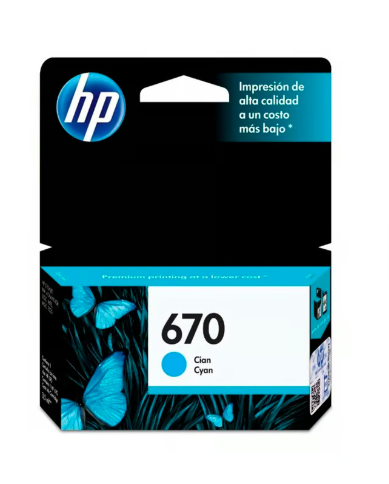 Captura de pantalla 2025-01-16 090916 TINTA HP CZ114AL 670 - COLOR CYAN - Imagen 1