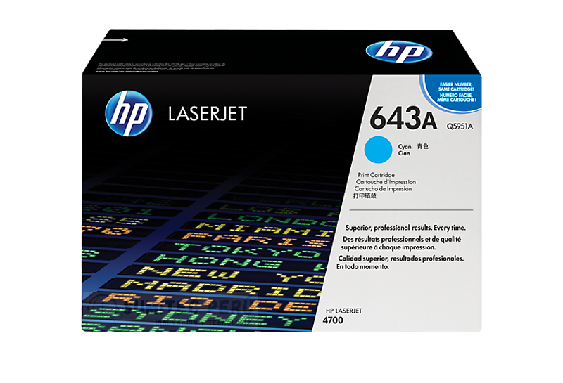 Q5951A TONER HP 643A Q5951A CYAN - Imagen 1