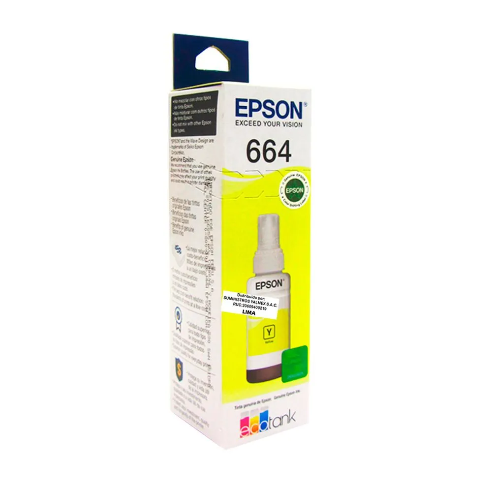 imageUrl_1 Tinta Epson T664420-AL Yellow - Imagen 1