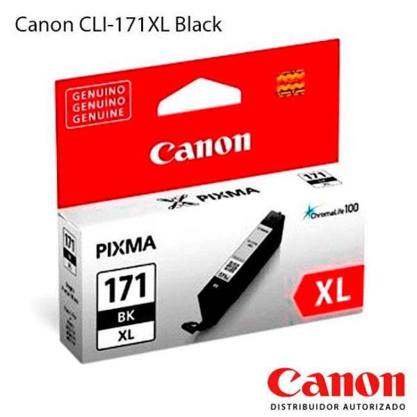 Tinta Canon CLI-171XL Negro